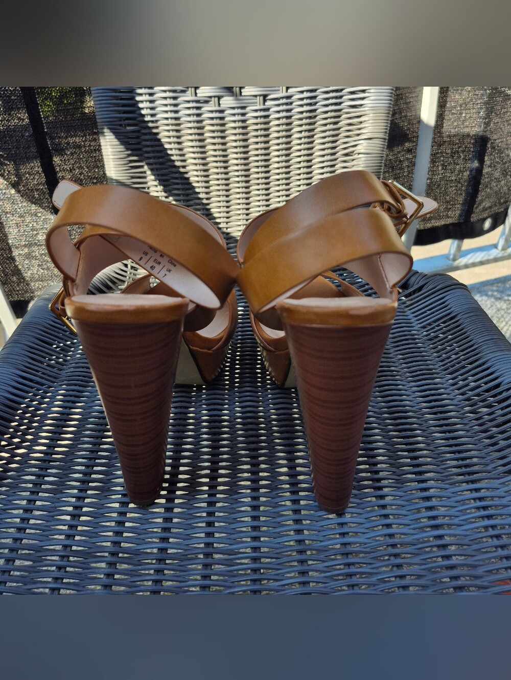 Call It Spring Tan Platform Heels - Picture 5 of 9
